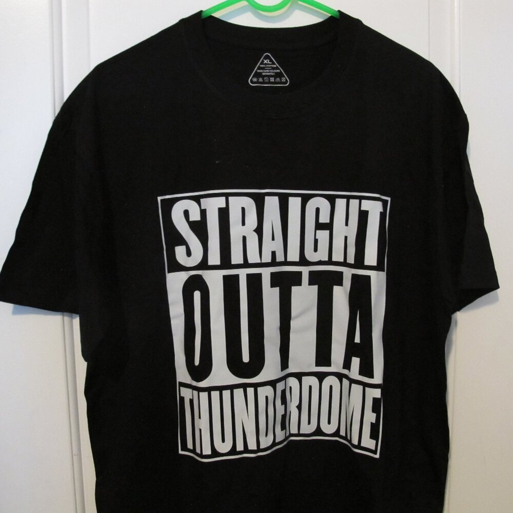Men's XL Black T-Shirt "Straight Outta Thunderdome" NWOT